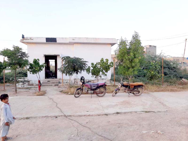 the bhu in bhudni goth closed down after criminals reportedly occupied the residential quarters that had been allocated for hospital staff today the former health facility s building serves as a storage space for a nearby school photo express