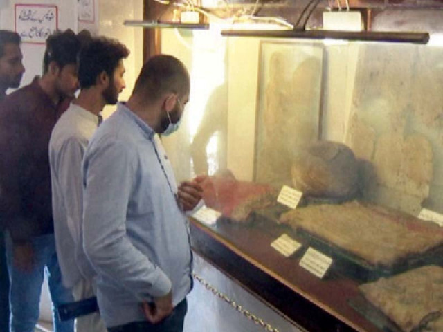 the gallery is home to relics from 1 400 years ago photo qasim ali the gallery is home to relics from 1 400 years ago photo qasim ali
