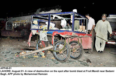 twin blasts at badami bagh market 23 injured shifted to hospital twin blasts at badami bagh market 23 injured shifted to hospital