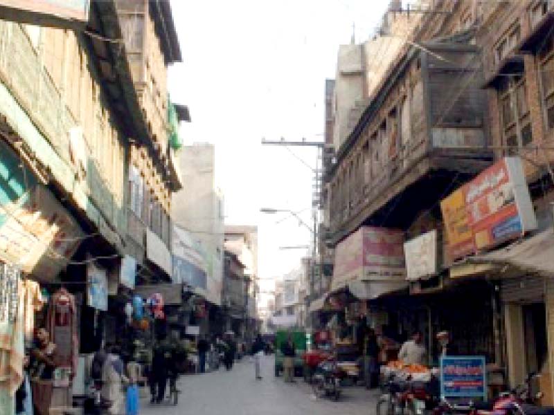 a file photo of old city area of rawalpindi photo express
