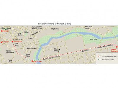 landhi to saddar in 30 minutes thanks to rapid transit