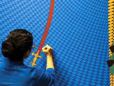 aisha khalid captures the present by transforming an ancient vocabulary