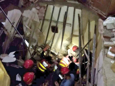 rescuer dies during running test