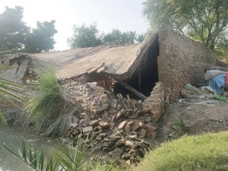 rising water level turns shah wala area into a big lake photo express