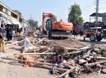 400 illegal shops at board bazaar demolished