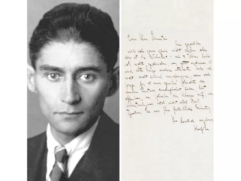 penned near the end of his life kafka addressed the one page letter to a friend photo file penned near the end of his life kafka addressed the one page letter to a friend photo file