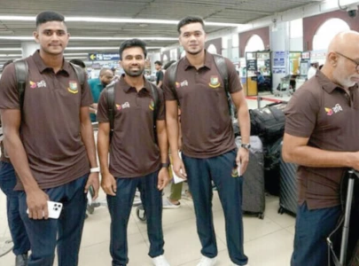 bd team arrives for test series