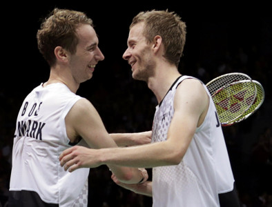 badminton denmark stun korea to reach final