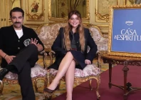 actors alfonso herrera and nicole wallace speak about the house of the spirits during an interview photo reuters