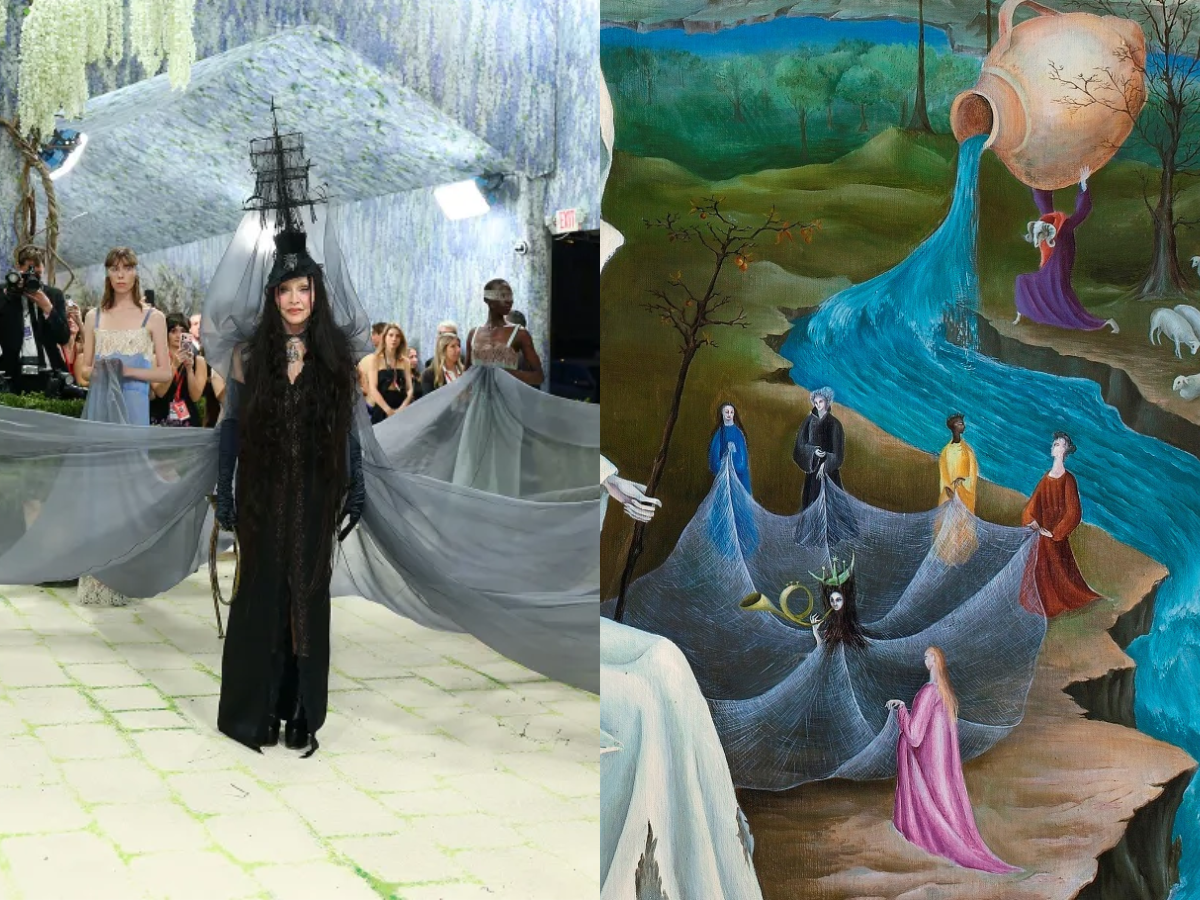 Madonna in YSL (AFP)  inspired by The Temptation of St. Anthony, Fragment II (Leonora Carrington)