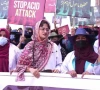 doctors protest over acid attack continues