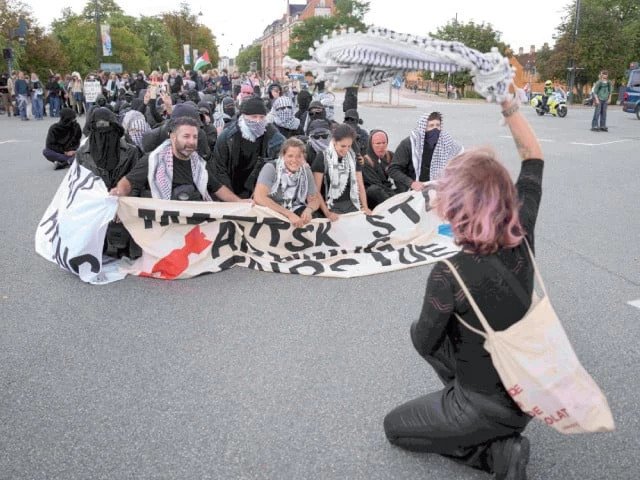 pro palestinian demonstrators protest in copenhagen photo afp pro palestinian demonstrators protest in copenhagen photo afp