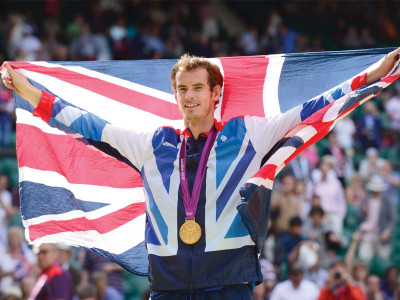 murray routs federer to take gold