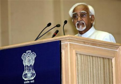hamid ansari re elected as india s vice president