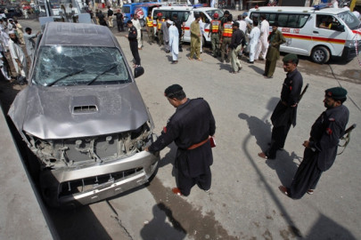 bomb attack on fc vehicle injures six in peshawar