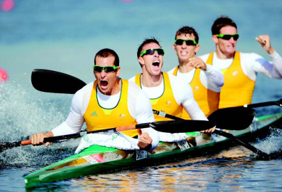 kayak australia s fab four claim first gold