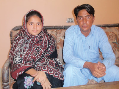for one happy couple in jacobabad love was just a missed phone call away