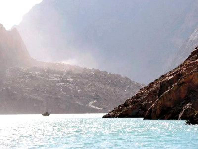attabad lake passenger stranded for three hours