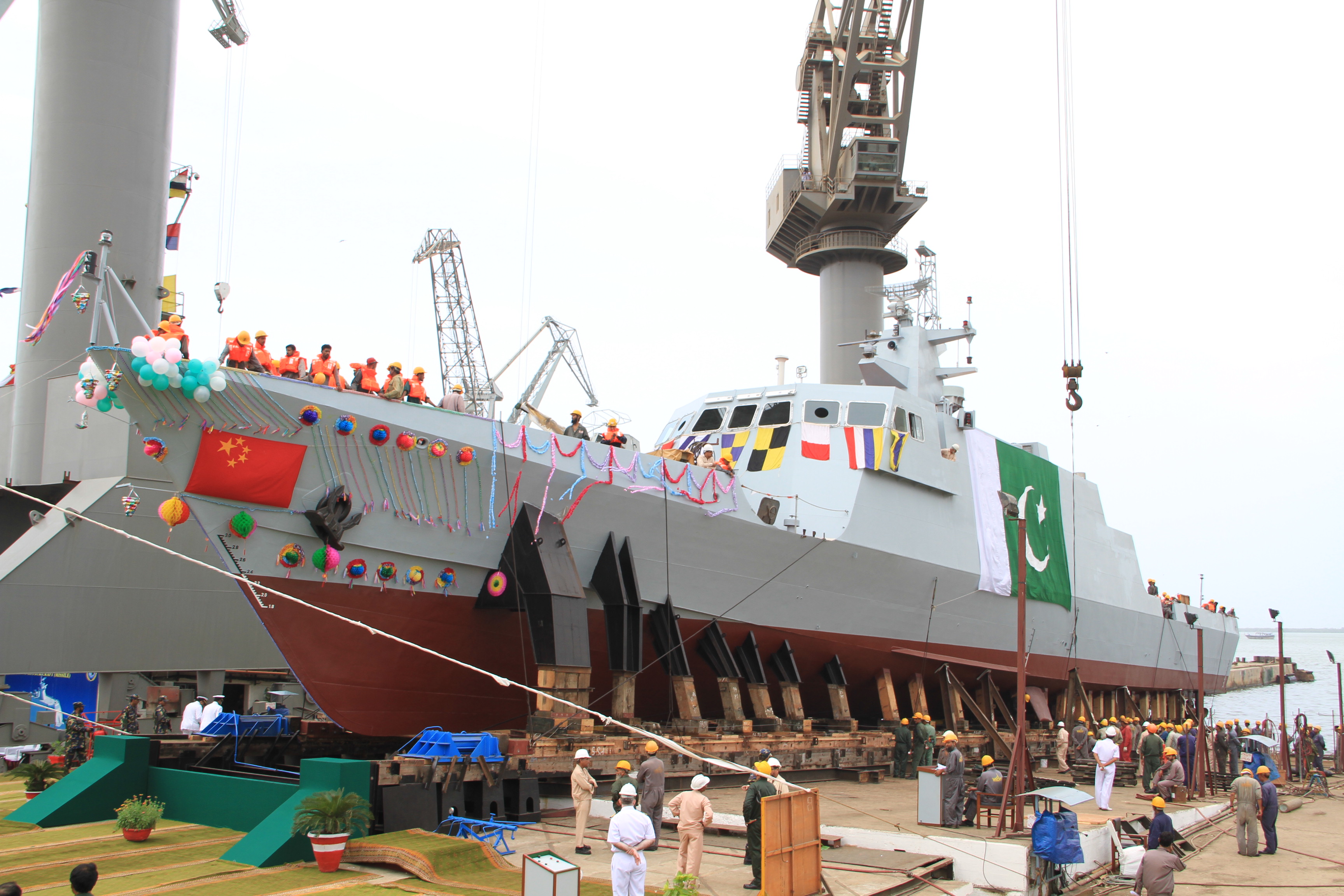 pns dehshat navy s second fast attack craft launched