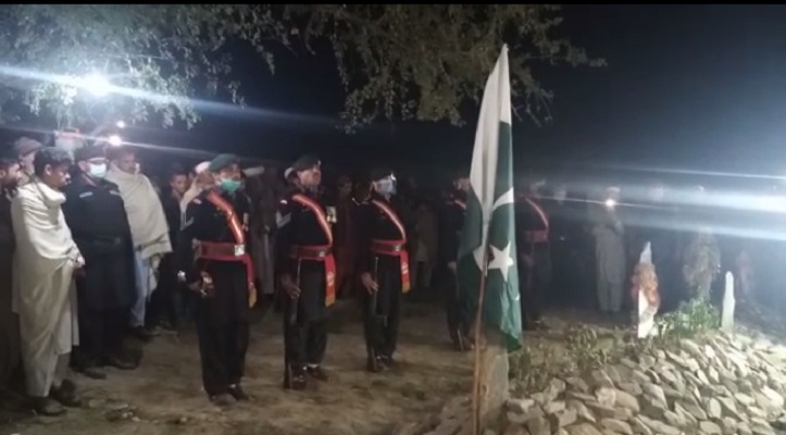 according to reports the soldier was laid to rest with full military honour photo express