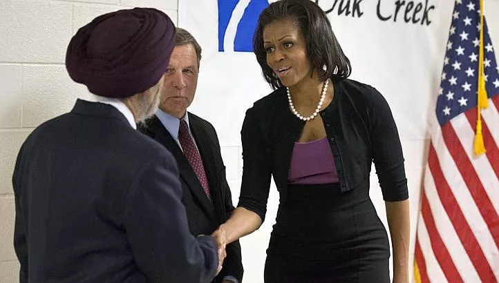 michelle obama visits sikh temple victims family michelle obama visits sikh temple victims family