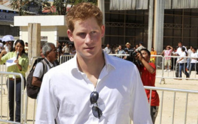 prince harry now seen hugging blonde model