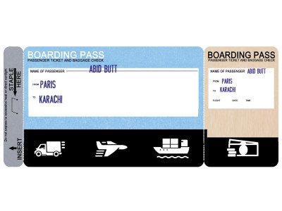 from an employee in paris to an employer in karachi