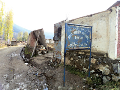 abandoned institutes without teachers 99 children out of schools in a village in swat