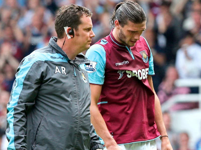 football carroll injured but hammers nail fulham