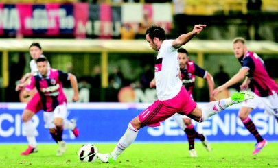 football pazzini hat trick downs bologna
