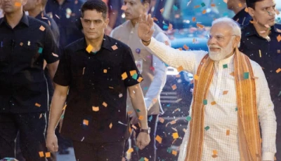 india s prime minister narendra modi greets his supporters as he arrives at the bjp headquarters in new delhi photo reuters