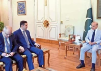 justice minister of azerbaijan farid turab oglu ahmadov calls on prime minister shehbaz sharif in islamabad photo ppi