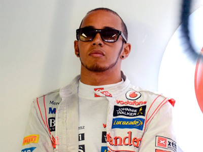 hamilton fastest in second practice