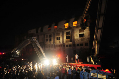 workers used sewing machines to smash windows