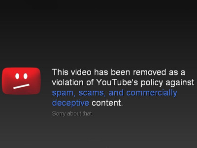 youtube takes offending film clip off its site