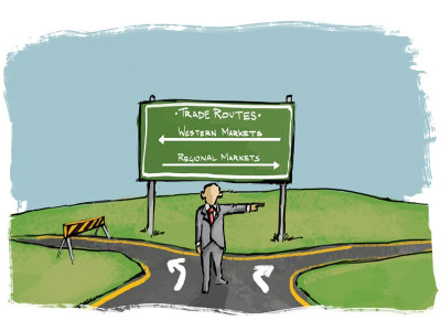 commercial contraction trade gap shrinks as exports and imports drop