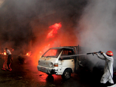 fire at blue area quick response averts disaster fire at blue area quick response averts disaster