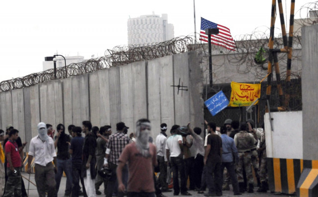 anti islam film protesters clash with police outside us consulate