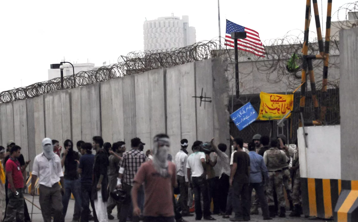 anti islam film protesters clash with police outside us consulate anti islam film protesters clash with police outside us consulate