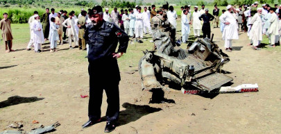 lower dir bomb rips through van carrying pro govt tribesmen
