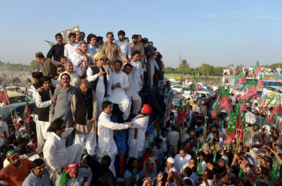 pti heavyweights overshadow local activists in peace march