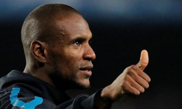 football abidal in training for return to barca football abidal in training for return to barca
