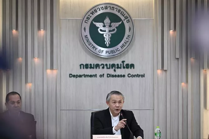 head of thailand s department of disease control said the patient had transited in a middle eastern country before flying on to thailand photo afp head of thailand s department of disease control said the patient had transited in a middle eastern country before flying on to thailand photo afp
