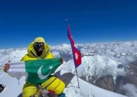 sadpara conquers fifth highest peak