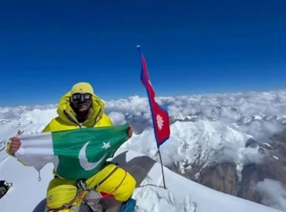 sadpara conquers fifth highest peak