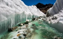 glacier melting raises flood landslide fears glacier melting raises flood landslide fears