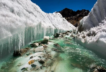 glacier melting raises flood landslide fears