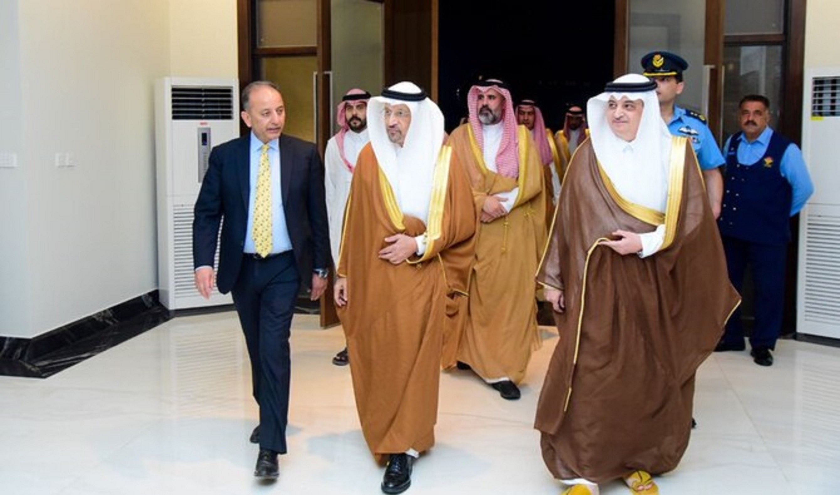 saudi investment minister khalid bin abdulaziz al falih arrives in islamabad on october 9 2024 photo courtesy ministry of commerce