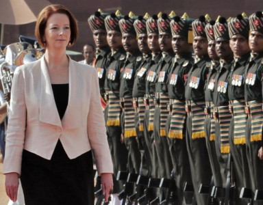 australian pm falls head over heels