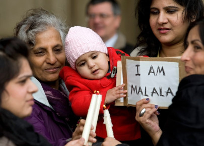 british campaigners stage vigil for malala british campaigners stage vigil for malala